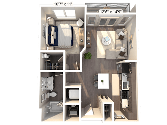 1 bedroom apartment in carmel, indiana