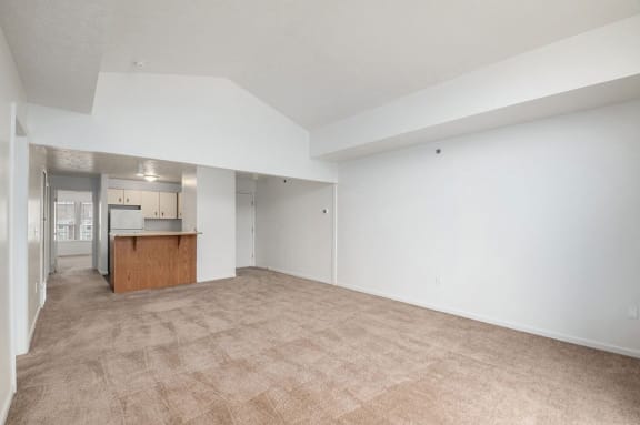 open floor plan with living room and kitchen  at Black Sand Apartment Homes, Lincoln, 68504