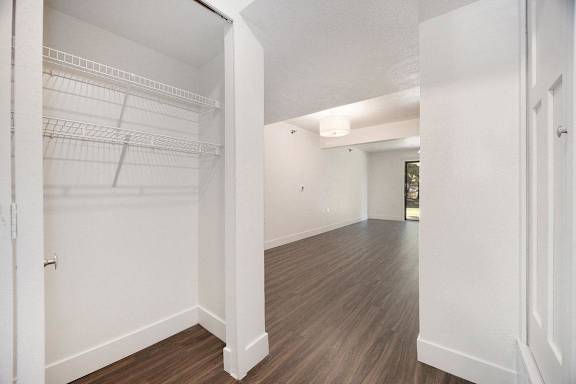 entryway with large closet at Byron Lakes Apartments, Byron Center, MI
