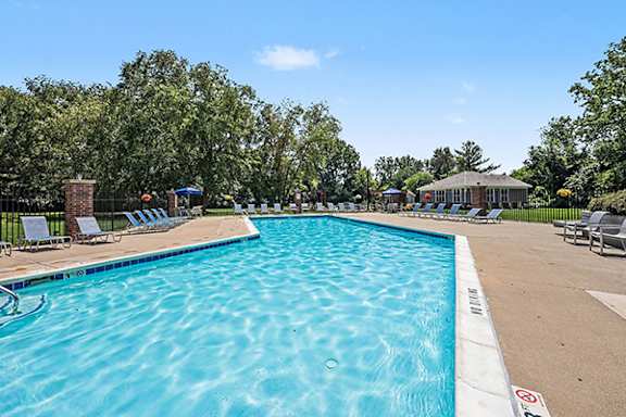 Pool With Large Sundeck and Wi-Fi at Byron Lakes Apartments in Byron Center, MI