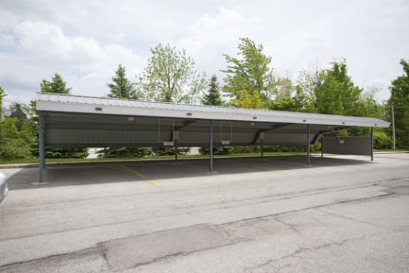 Reserved Carport Parking at Glenn Valley Apartments in Battle Creek, Michigan
