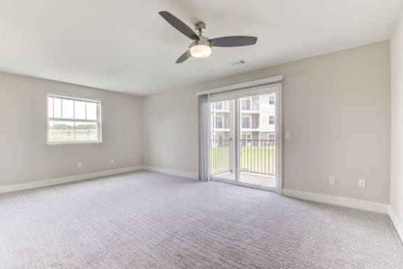 Enlarged Living Room and Extra Windows at Dodson Pointe Apartment Homes in Rogers, AR