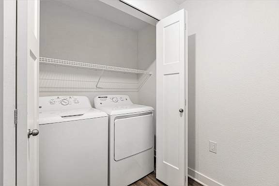 Full size washer and dryer provided at Eagle Ridge Apartment Homes, Traverse City