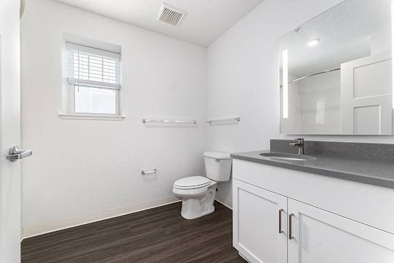 A bathroom with a window at Eagle Ridge Apartment Homes, Traverse City, 49685
