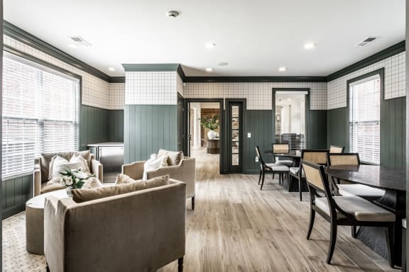 Leasing Office with couches and chairs at Alexandria of Carmel Apartments, Carmel, 46032