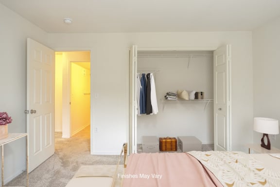 Closet In Bedroom at Westlake Apartments, Michigan, 48111