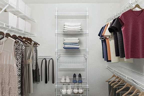 Walk-in Closets With Organizers at Foxwood Apartments in Portage, MI