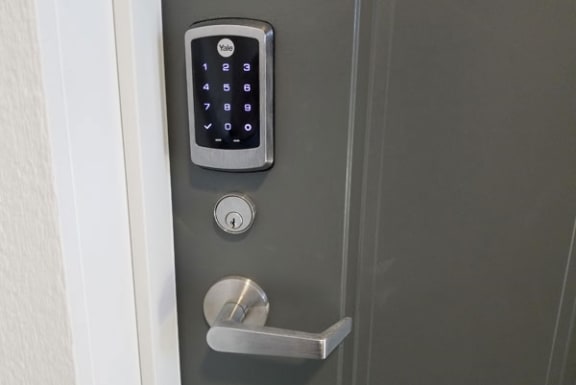 Smart Locks provided at Foxwood Apartments and The Hermitage Townhomes in Portage, MI