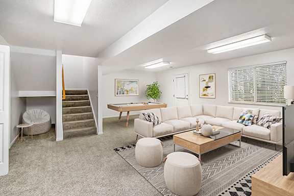Finished Basement Area at Gull Prairie/Gull Run Apartments and Townhomes in Kalamazoo, MI