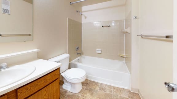 Bathroom at Hampton Lakes Apartments in Walker, MI 49534
