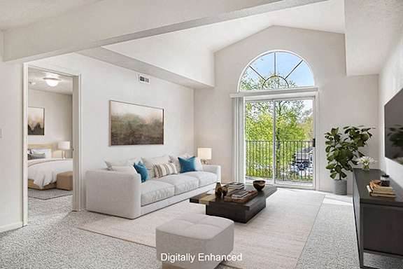 Third-Floor Cathedral Ceilings at The Highlands Apartments in Elkhart, IN