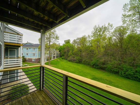 View From Balcony at Hurwich Farms Apartments, South Bend, IN, 46628