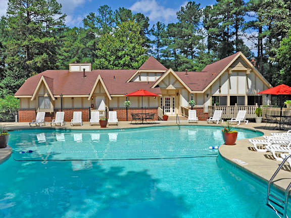 Swimming Pool and Sundeck at Laurel Woods Apartments, Greenville, South Carolina