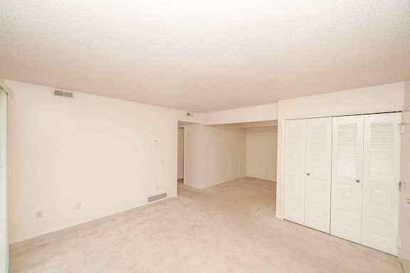 Living Room with Lots of Closet Space at Madeira Apartments in Kalamazoo, MI
