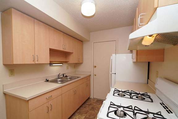 Updated Kitchen Cabinetry at Madeira Apartments in Kalamazoo, MI