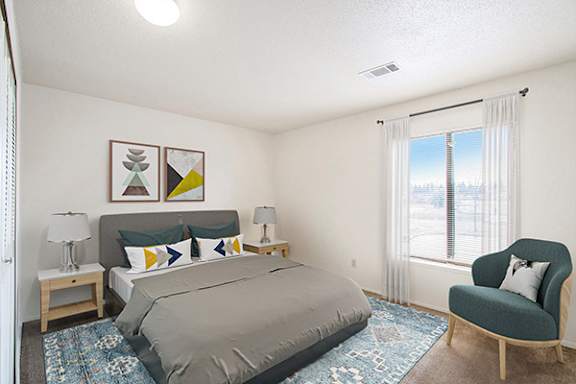 Spacious Bedrooms at Madeira Apartments in Kalamazoo, MI 49001