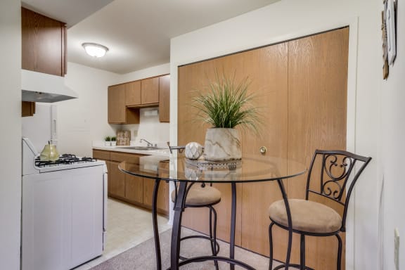 Marigold Kitchen and Dining Room at The Village Apartments, Wixom, MI, 48393