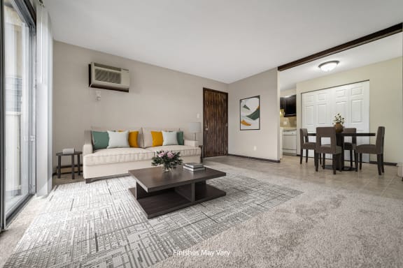 Marigold Living and Dining Room at Timberlane Apartments, Peoria