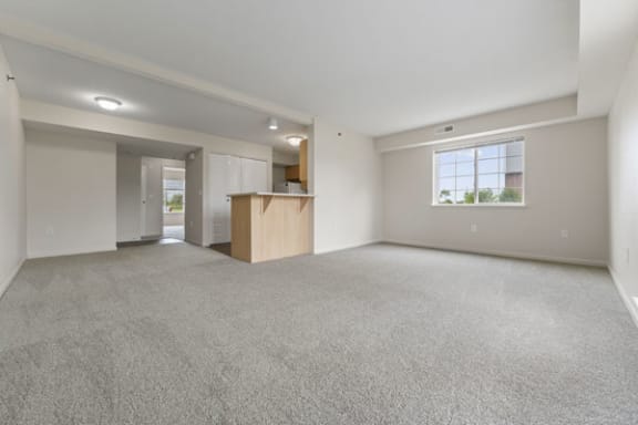Enlarged Living Room at Hunters Pond Apartment Homes in Champaign, IL