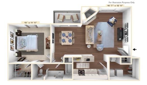 The-Spirit_Grand Floor Plan at Sunscape Apartments, Roanoke, Virginia