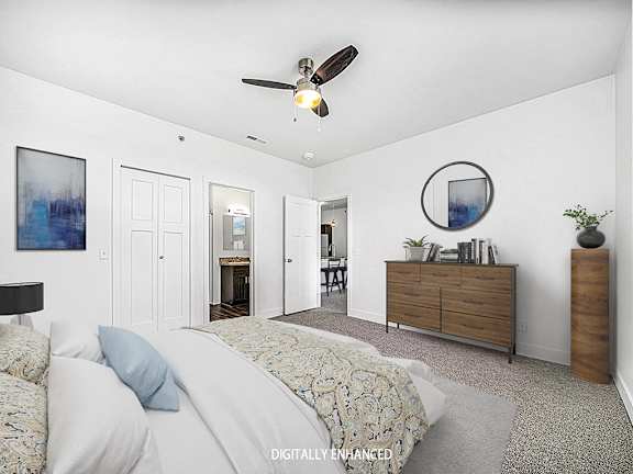 bedroom with ensuite at Trade Winds Apartment Homes, Elkhorn, Nebraska