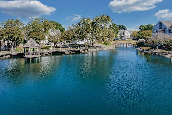 Breathtaking Lake View From Property at WaterFront Apartments, Virginia Beach, VA