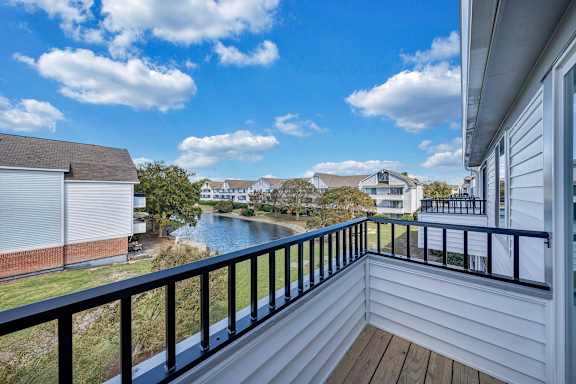 Balcony view at WaterFront Apartments, Virginia Beach