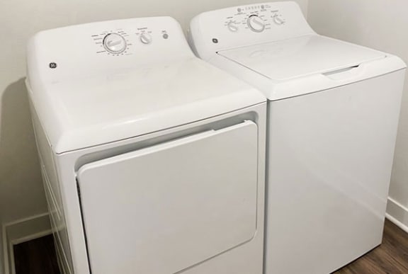 Full-size Washer and Dryer at West Hampton Park Apartment Homes, Elkhorn, Nebraska 68022