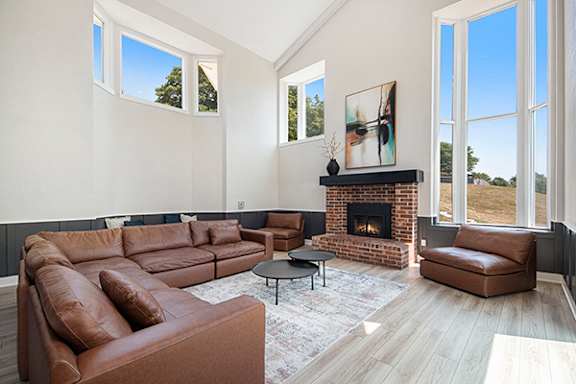Clubhouse with High Ceiling at Wingate Apartments in Kentwood, MI