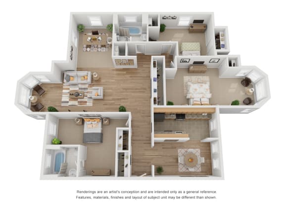 Floor Plan  3D 3 x 2 floor plan