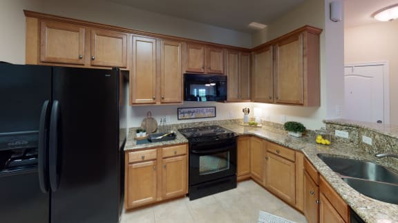 Fully Furnished Kitchen at The Dorchester &amp; Manor, Pineville