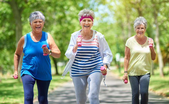 Senior Woman Exercise at The Dorchester & Manor, North Carolina, 28134