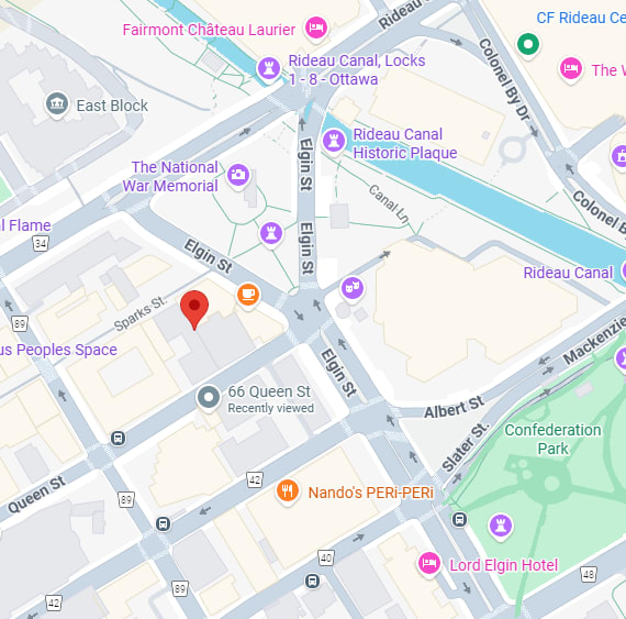 A map shows a red pin on Elgin Street.