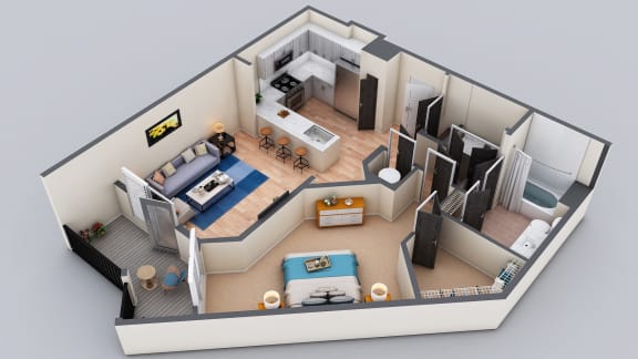 The Eleanor Floorplan, at The Kirkwood, Atlanta, Georgia