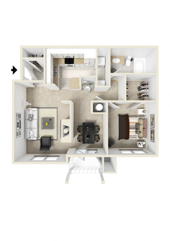 Wesley Stonecrest Apartments | Belmont Floorplan
