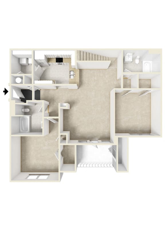 Wesley Kensington Apartments | Loft Floorplan