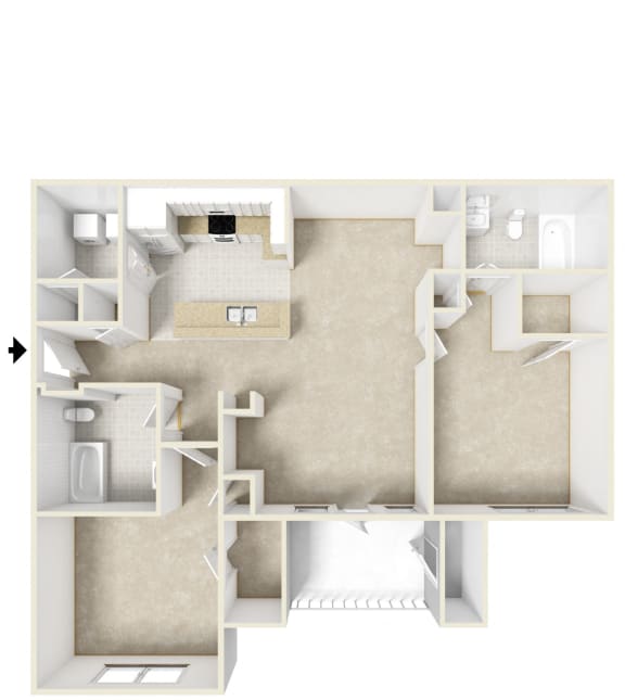 Stillwood Farms Apartments | Saratoga Floorplan