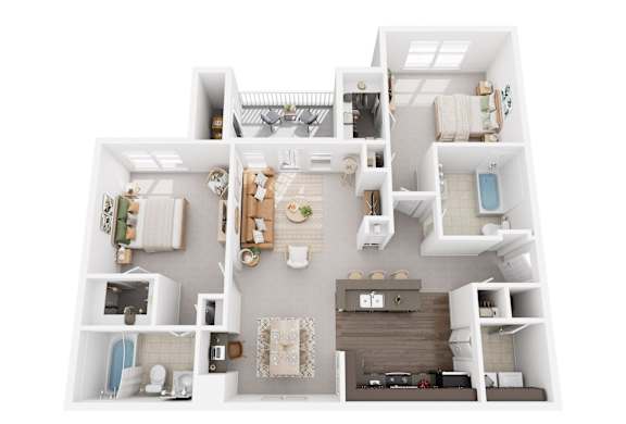 3D floor plan saratoga