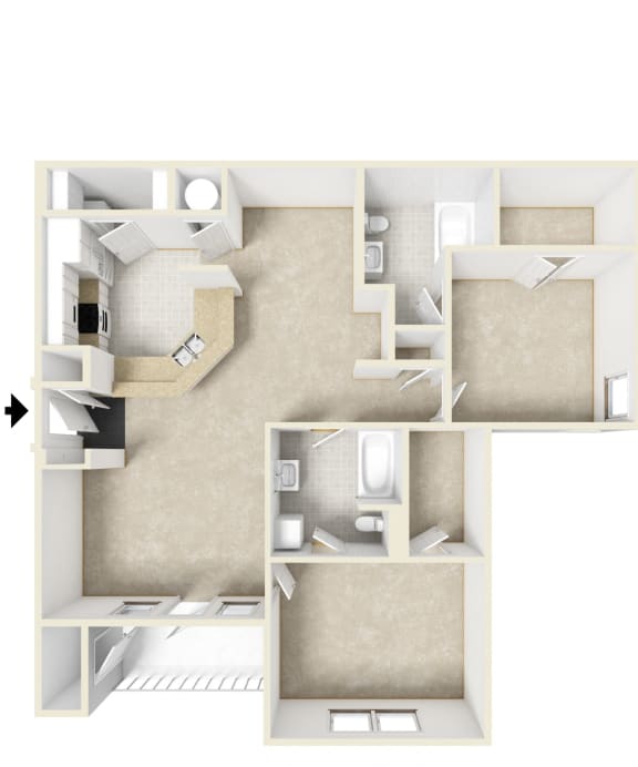 Stillwood Farms Apartments | Belmont Floorplan