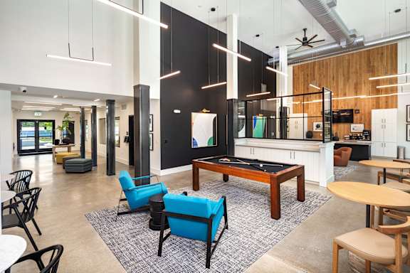 Billiards Room with Dry Bar, Lounge, & Flat-Screen TVs