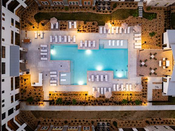 Resort Style Pool with Sun Deck & Grill Area