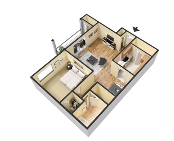Wesley Trevento Apartments | The Savannah Floorplan