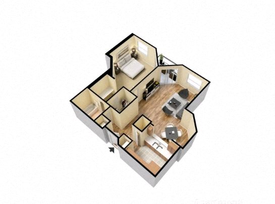 Wesley Townsend Apartments | The Whitmore Floorplan