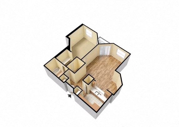Wesley Townsend Apartments | The Whitmore Floorplan