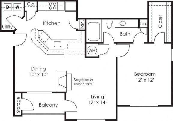 Wesley St James Apartments | The Williow Floorplan
