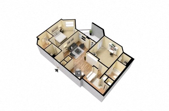 Wesley Townsend Apartments | The Wycliff Floorplan