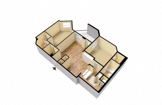 Wesley Townsend Apartments | The Wycliff Floorplan