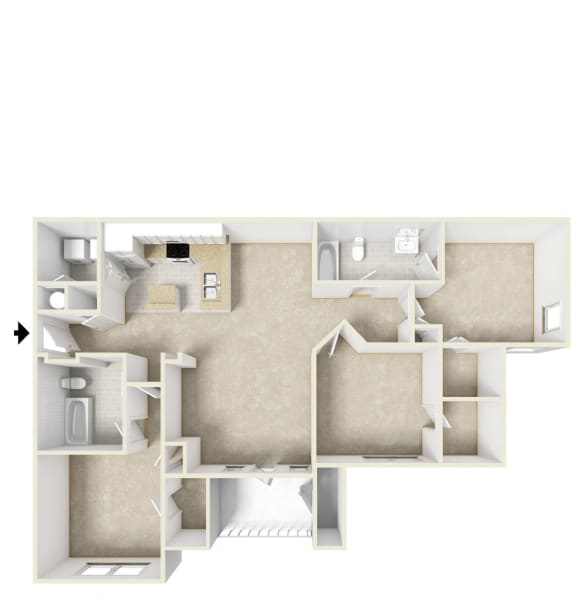 Stillwood Farms Apartments | Warwick Floorplan