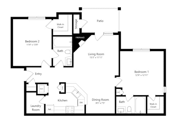 2D floor plan of the argonne