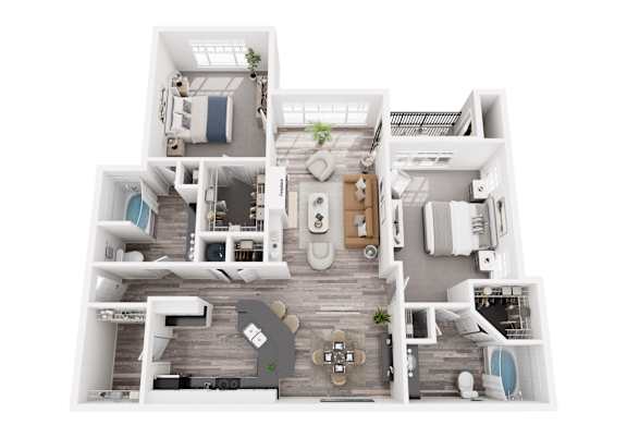 3D floor plan Magnolia